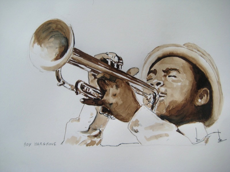 ROY HARGROVE.illustration Régine Coudol-Fougerouse